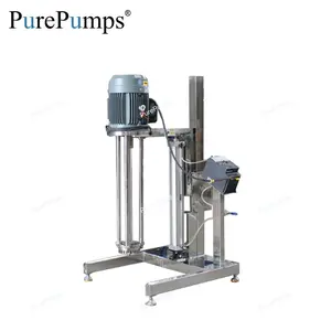 Soporte de elevación neumática, maquinaria de producción de emulsión homogeneización, 100L de capacidad