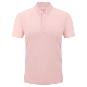 Men's Solid Color Nylon Polo Shirt Short Sleeve Workwear Daily Wear GJ69-8906 - Product Image 1