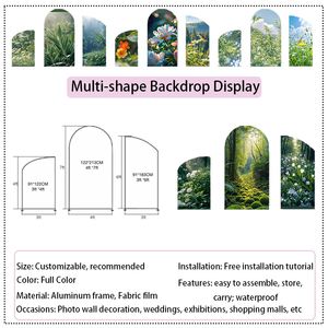 Tùy chỉnh chromakey màu xanh lá cây màn hình ảnh bao vây gian hàng Backdrop cho studio - Product Image 2