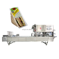 Machine de scellage automatique de barquettes à sandwich de qualité industrielle - Applicable aux sandwichs triangulaires