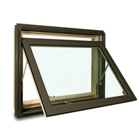 Fenêtres en verre d'auvent de cadre UPVC utilisées par Commercial de haute qualité utilisées pour la fenêtre d'auvent de maison