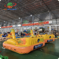 Aufblasbares Enten-Sofa für 5 Personen, aufblasbares schwimmendes UFO-Sofa für Wasserspiele zum günstigen Preis