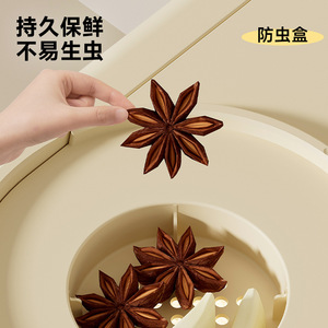 Uforu Rice Dispenser 20kg Sealed Moisture Proof Kitchen Automatic <b>Storage</b> <b>Container</b> with Transparent Window and Rotating Dial - Product Image 4