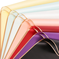 Papier d'emballage personnalisé avec logo imprimé, papier d'emballage floral coréen à prix avantageux, papier d'emballage floral de luxe