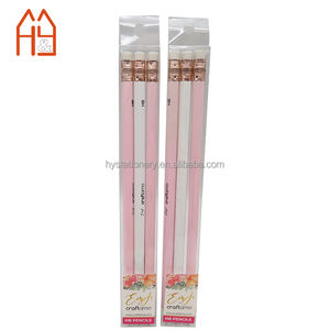 花柄デザイン鉛筆、カラフルな花柄プリント鉛筆、カスタムパターンデザイン鉛筆、透明PETボックス入り - Product Image 5