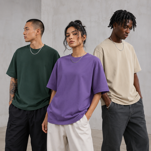 Camiseta Blanca Lisa Extra Grande de Primera Calidad 100% Algodón para Hombre, Impresión DTG Personalizada, Tops de Moda Urbana, Venta al Por Mayor OEM - Product Image 1