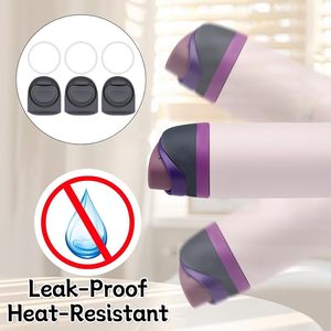 Set di 3 Tappi Grigi di Ricambio in Silicone, Coperchio Antigoccia Compatibile con Owala FreeSip 24oz 32oz - Product Image 3