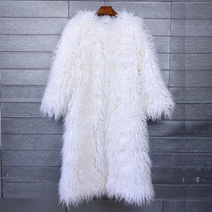 Abrigo Largo <span class=keywords><strong>de</strong></span> Piel Sintética Estilo Europeo y Americano, <span class=keywords><strong>Color</strong></span> Sobre la Rodilla - Product Image 3