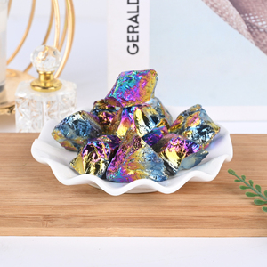 โรงงานจำหน่ายหินควอตซ์ดิบ Aura แบบเป็นก้อน หินคริสตัลสีรุ้งสำหรับตกแต่ง - Product Image 1