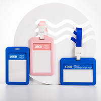 Porte-badge en plastique CARDSILK, design moderne et minimaliste, étui pour carte d'identité, porte-passe d'employé, étui pour carte de contrôle d'accès, étui pour carte d'étudiant, bureau