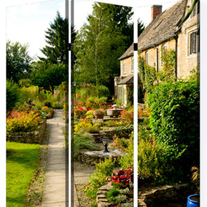 Schermo da giardino in legno multicolore 48 \ "X 72 \" divisorio in stile inglese - Product Image 4