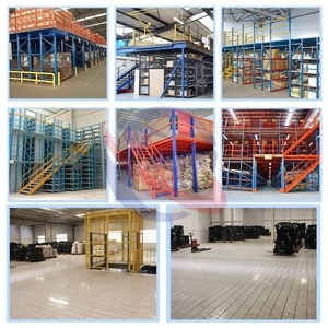 Sistema de Plataforma de Entrepiso, Estantes de Almacenamiento Resistentes, Unidad de Estanterías Metálicas para Piso de Almacén Industrial - Product Image 3