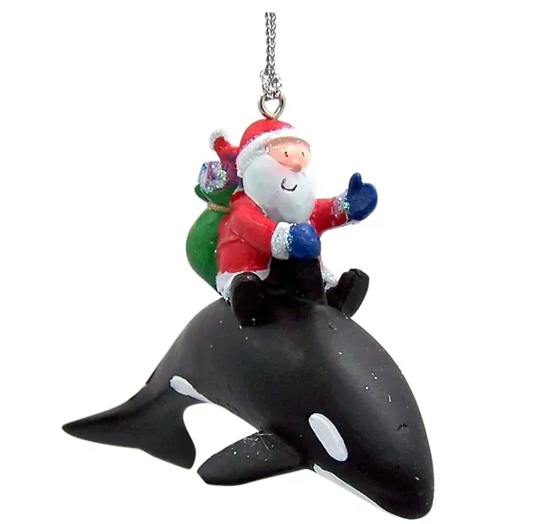 Decorazioni natalizie orche in resina personalizzata giostre Santa