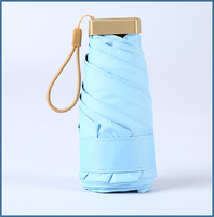Parapluie portable JUNVOY ultraléger et compact à armature en fer pliable, protection UV, double usage soleil/pluie, pour femmes, activités extérieures
