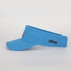 Chapeau vide réglable de sport avec lettre de course broderie couleur unie pare-soleil de plage vente en gros protéger le chapeau de visière - Product Image 3