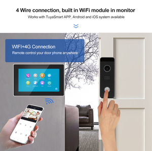 Căn hộ hệ thống <span class=keywords><strong>intercom</strong></span> có dây với 10 inch màn hình 1080P chuông cửa máy ảnh tuya thông minh Video <span class=keywords><strong>intercom</strong></span> Door Phone - Product Image 5