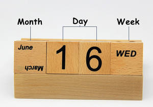 <span class=keywords><strong>Calendario</strong></span> de Escritorio de Madera Personalizado Promocional <span class=keywords><strong>2022</strong></span> para Oficina en Casa con Soporte para Teléfono para Regalo de Marca - Product Image 4