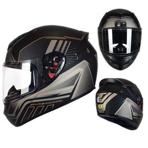 <span class=keywords><strong>Casco</strong></span> de Motocicleta de Cara Completa para Hombre, Cascos de Carreras Callejeras, Certificado por Punto - Product Image 5