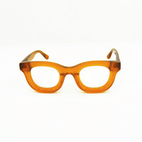 Monture de lunettes carrée en plaque épaissie, design de personnalité, monture légère plate pour hommes et femmes, nouvelle collection 8.0