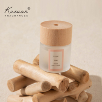 30ml ODM Ensemble de diffuseurs d'anches de luxe Fabricants d'usine Couvercle en bois et bouteille en verre mat Design minimaliste