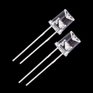 LXR 1.8mm 10mm Round Straw Hat Oval Through Hole 2W Power RGB Dip Led Chip Diode Available In White Red Green Blue Yellow Amber