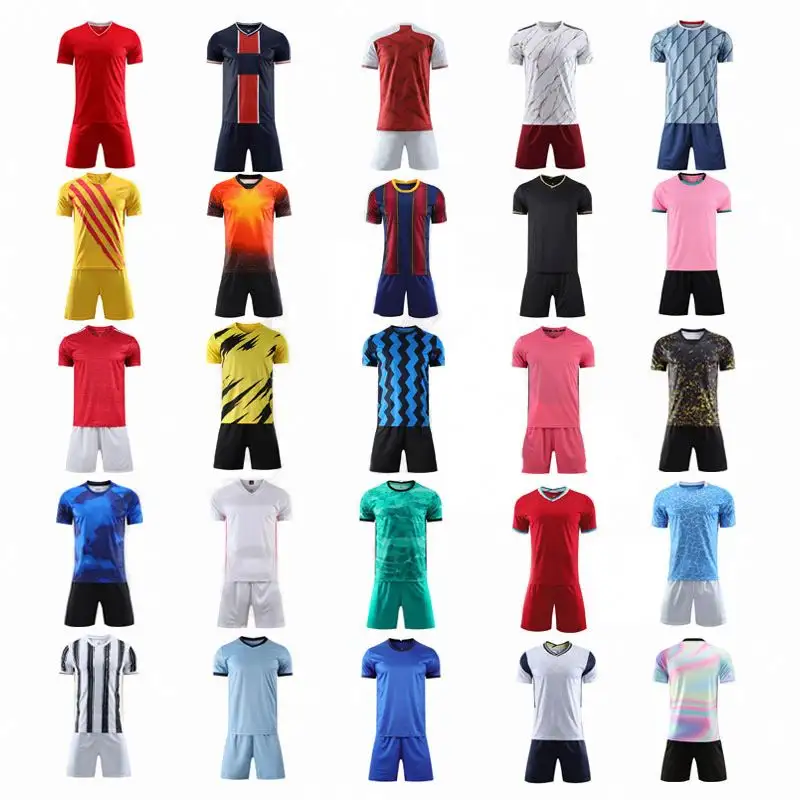 Abbigliamento da calcio personalizzato maglie da calcio pantaloncini design camicie uniformi giovanili calcio maglia blu maglia da calcio set per uomo