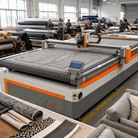 Machine de découpe numérique automatique CNC à couteau vibrant pour tapis, matelas imprimés, tissus et velours de canapé, à vendre
