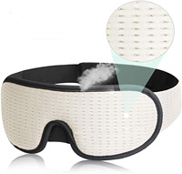 Masque de Nuit Contourné en Mousse à Mémoire de Forme 3D 100% Occultant, Masque de Sommeil 3D avec Logo Personnalisé