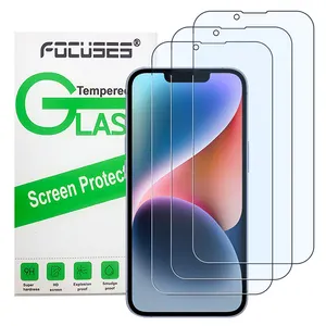 Nhà Máy Chống-Ánh Sáng Màu Xanh 2 3 Gói 9H 2.5D Tempered Glass Đối Với iPhone 14 13 12 11 X XR Pro Max Bảo Vệ Màn Hình Tempered Glass