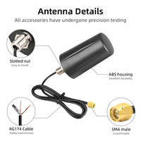 Antenne murale extérieure 5G 4G LTE avec connecteur fileté, étanche IP67, omnidirectionnelle, à gain élevé pour passerelle IoT, personnalisable OEM
