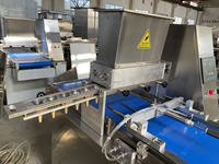Machine automatique de fabrication de biscuits en acier inoxydable à deux couleurs, coupe-fil, pour boulangerie, haute précision, machine à biscuits, farine, lait