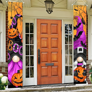 Cartel personalizado de Halloween para porche, cartel de 5.9x1ft para truco o trato, fantasma de terror, calabaza, decoración de porche de bienvenida, cartel colgante - Product Image 4