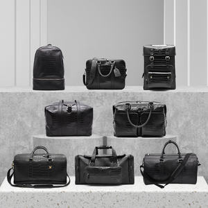 Sac à dos en cuir vegan tendance, sac de voyage en cuir de crocodile, sacs fourre-tout pour femmes et hommes - Product Image 1