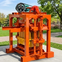 Machine semi-automatique hydraulique pour blocs creux 4-40 avec pompe pour la construction routière et de bâtiments