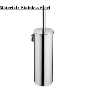 Porte-brosse de toilette mural de style moderne avec gobelet en acier inoxydable et plastique 304 accessoires de salle de bain pour hôtels - Product Image 4