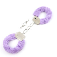 TT FOREST BDSM Menottes en acier inoxydable avec peluche, attaches de bondage, menottes de cosplay, jouets sexuels pour couple