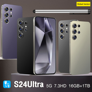 สมาร์ทโฟน S24 Ultra ปรับแต่งได้ หน้าจอ LCD 4K ขนาด 7.3 นิ้ว 120Hz พร้อมปากกาสไตลัส กล้อง 108MP ชาร์จเร็ว 65W ระบบ Android 14 LTE ภาษาอังกฤษ ความสว่างสูงพิเศษ - Product Image 1