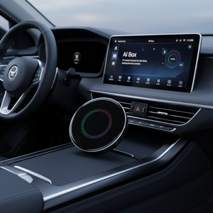 Caja Inteligente AI para Auto con Carplay, 8+128G, para Streaming <span class=keywords><strong>de</strong></span> <span class=keywords><strong>Netflix</strong></span>/YouTube/TikTok, Adaptador Inalámbrico Compatible con iPhone - Product Image 1