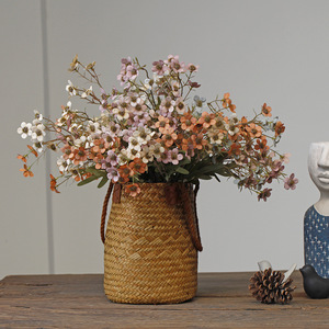 15 cabezas hogar boda decorativo colorido ciruelo flor flores Vintage seda artificial cera flor - Product Image 4