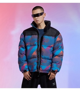 Piumino invernale personalizzato Unisex giacca imbottita in cotone spesso con cappuccio stampato giacca a sbuffo per uomo e <span class=keywords><strong>donna</strong></span> all'ingrosso - Product Image 4