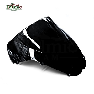 KOLMIO-LAM Compatible avec HONDA CBR900 CBR929 <span class=keywords><strong>CBR</strong></span> 900 <span class=keywords><strong>929</strong></span> 2000 <span class=keywords><strong>2001</strong></span> Déflecteur de vent Pare-brise Double bulle - Product Image 2