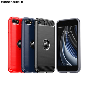 In fibra di carbonio per <span class=keywords><strong>apple</strong></span> <span class=keywords><strong>iphone</strong></span> custodie con logo antiurto morbido TPU Cover del telefono per <span class=keywords><strong>iPhone</strong></span> Se2 2020 Se3 Se4 16E - Product Image 3