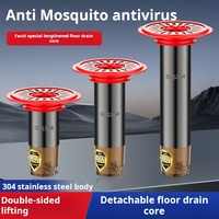 Couvercle de siphon de sol cylindrique en laiton moderne - Joint en silicone anti-odeur et anti-insectes pour drain de salle de bain/cuisine d'hôtel