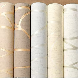 <span class=keywords><strong>Papier</strong></span> <span class=keywords><strong>peint</strong></span> moderne en PVC 3D à rayures verticales simplifiées, imperméable, pour chambre à coucher, salon, hôtel, fond de télévision, garantie de 3 ans - Product Image 2