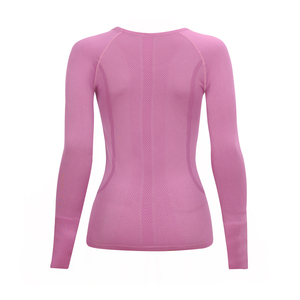 Haut de yoga sans couture à manches longues pour femme, haut de sport moulant en spandex extensible, séchage rapide, haute élasticité - Product Image 3