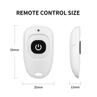 Volet roulant électrique personnalisé Télécommande de porte de garage 1 clé Œuf de canard blanc Transmetteur sans fil 433 MHz Apprendre le métal