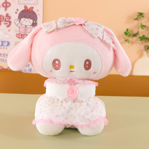 Nuovo Peluche Sanrioed Rose Melody, Bambola <span class=keywords><strong>Kuromi</strong></span>, Bambola Compagna per Bambine, Regalo di Compleanno - Product Image 3