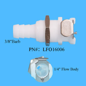 Соединители для шланга LFO160 с зазубриной, соединители без клапанов, быстроразъемные соединительные муфты с 1/4 корпусом - Product Image 4