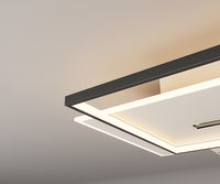 Lampu Kipas Plafon LED Akrilik Besi Modern untuk Seluruh Rumah, Remote Control, Kamar Tidur, Ruang Tamu, Motor AC, Dapat Diredupkan, 220V