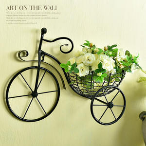 <span class=keywords><strong>Maceta</strong></span> colgante de pared estilo bicicleta, soporte de Metal para <span class=keywords><strong>maceta</strong></span> de hierro para jardín, boda y fiesta - Product Image 6